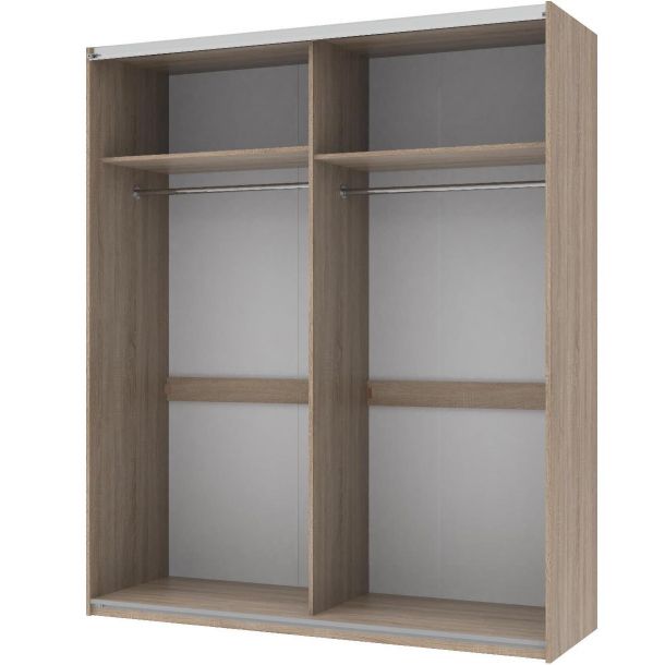 Шафа купе L-Caiser 2 ДСП 180х60х213 Дуб сонома, Білий (127849981) в Киеве
