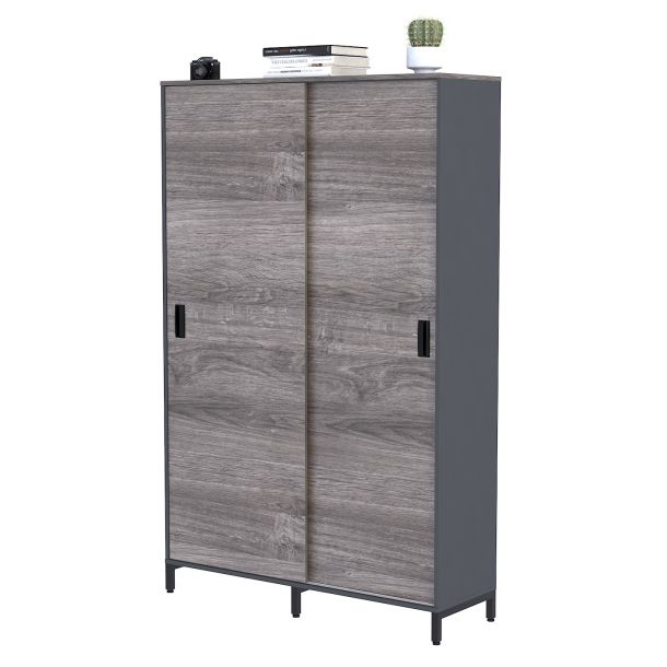 Шафа LS-120x190 Антрацит, Дуб Палена (59732198) с доставкой