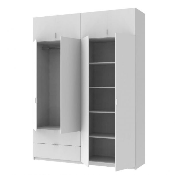 Шафа Лукас 180х50х240 Білий (127852246) в Украине