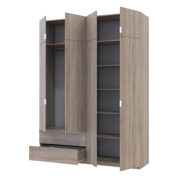 Шкаф Лукас 180х50х240 Дуб сонома (1271470557) дешево