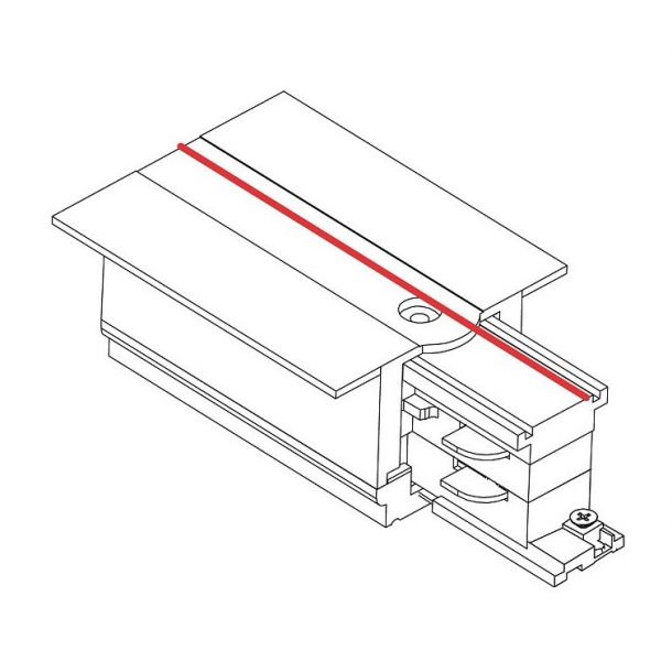 З'єднувач Ctls Recessed Power End Cap Left Чорний (109985055) в Украине