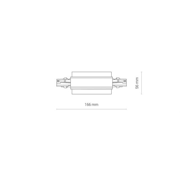 Соединитель Ctls Recessed Power Straight Connector IP20 Черный (109986855) в интернет-магазине