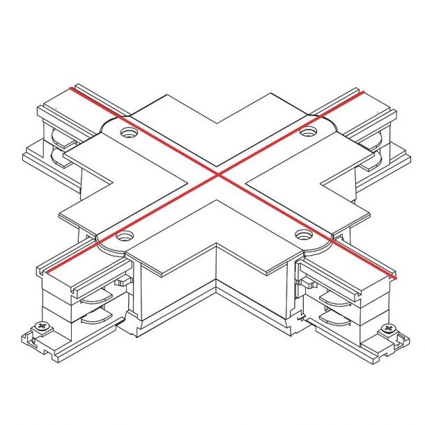 З'єднувач Ctls Recessed Power X Connector IP20 Чорний (109986685) в Киеве