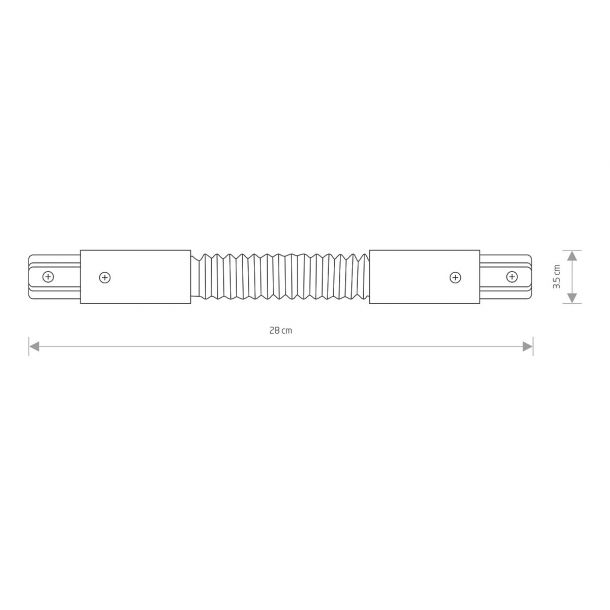 Соединитель Profile flex connector накладной Белый (109985787) с доставкой