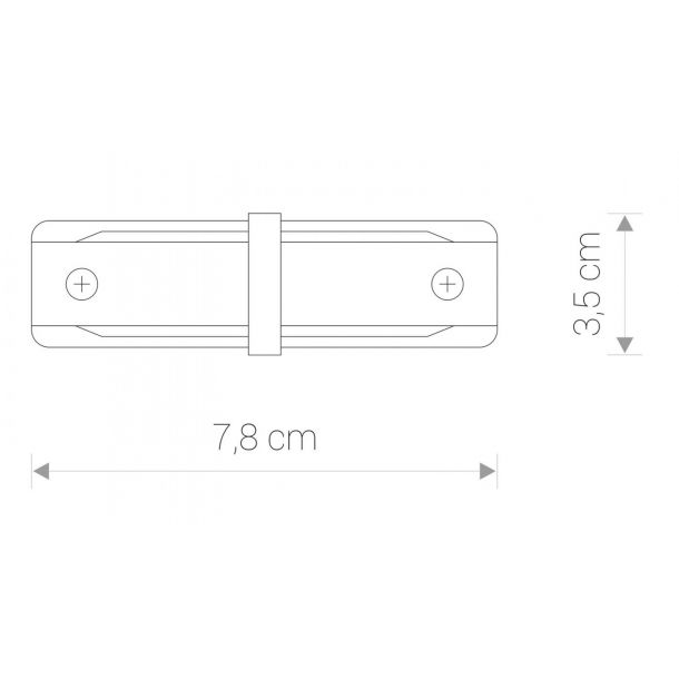 З'єднувач Profile straight connector IP20 Білий (109986769) с доставкой