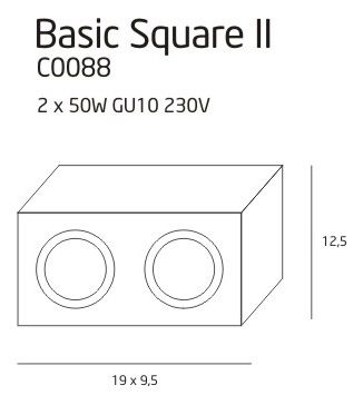 Спот BASIC SQUARE II White (118865638) с доставкой