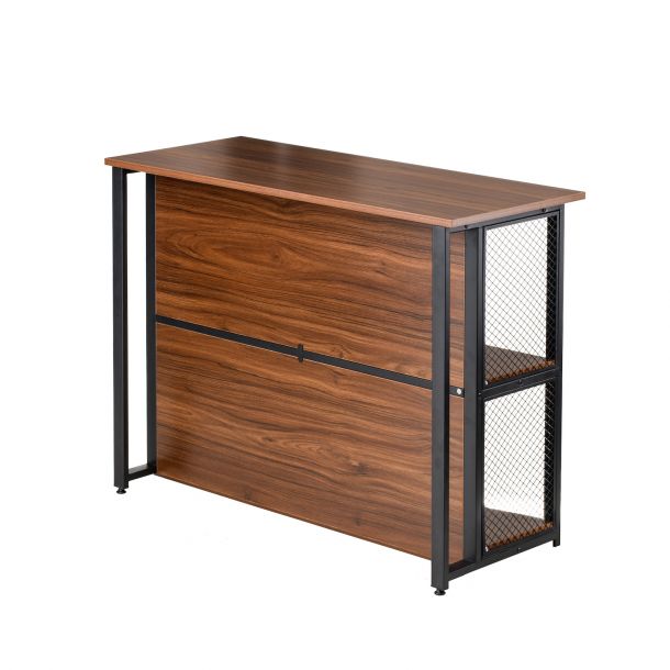 Стеллаж Destiny Black, Walnut (26512897) недорого