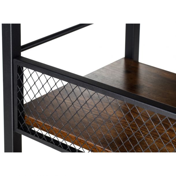 Стеллаж Halcyon Black, Industrial style (26512898) в интернет-магазине