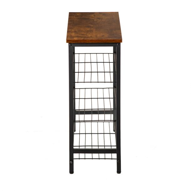 Стелаж Piccolo Black, Industrial style (26512905) с доставкой