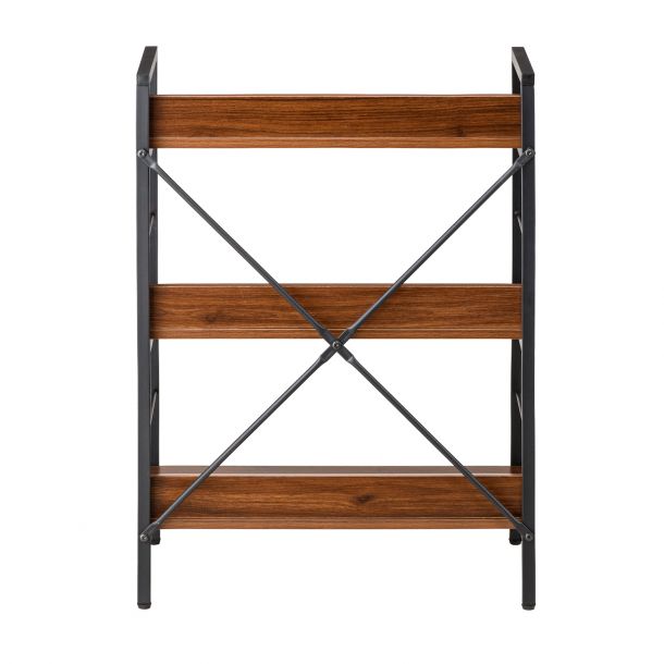 Стеллаж Stroke 3 Black, Walnut (26512901) с доставкой