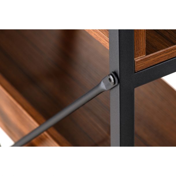 Стеллаж Stroke 3 Black, Walnut (26512901) фото