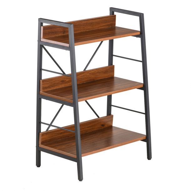 Стеллаж Stroke 3 Black, Walnut (26512901) недорого