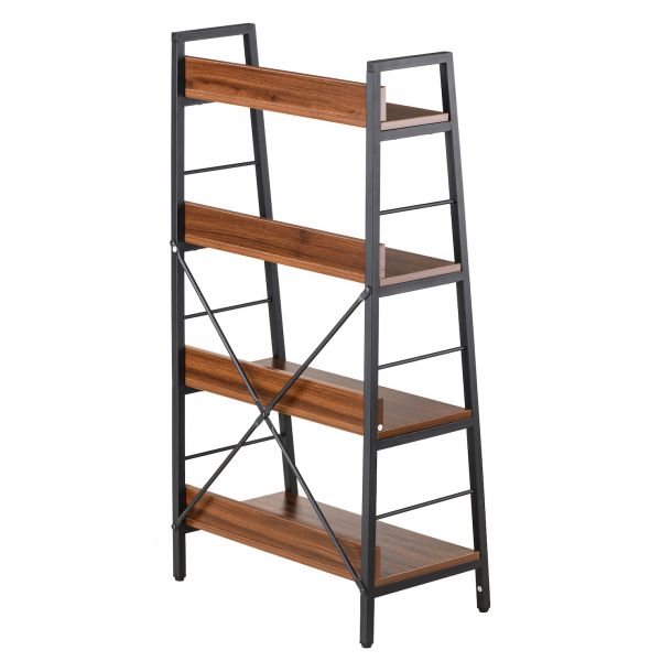 Стелаж Stroke 4 Black, Walnut (26512902) в Украине