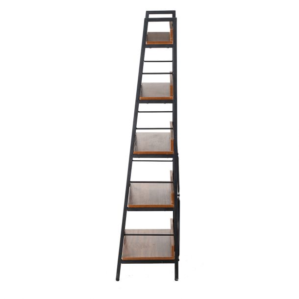 Стелаж Stroke 5 Black, Walnut (26512903) дешево
