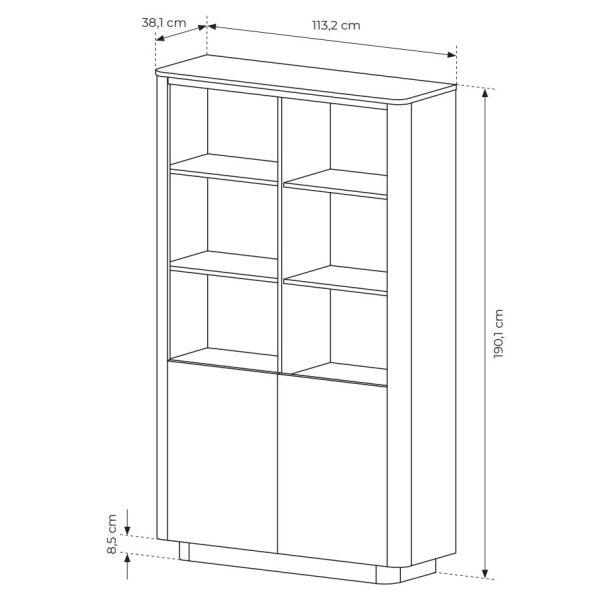 Стелаж Torro 2D/113 Дуб кремона (1321485398) купить