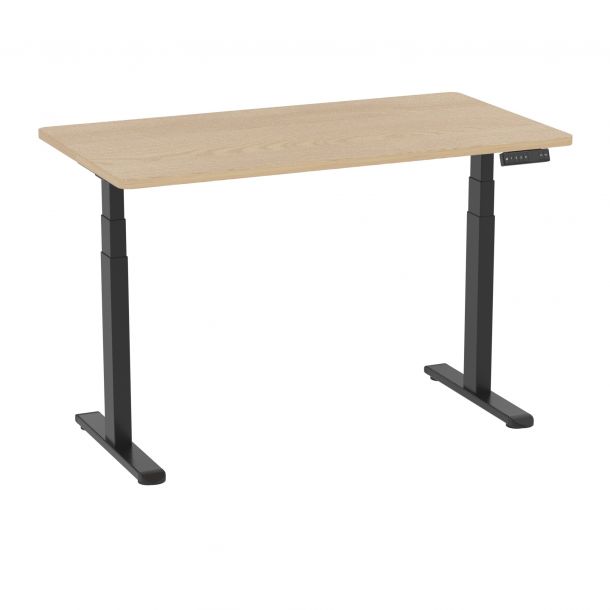 Стіл Aoke TinyDesk 3 120х70 Дуб світлий, Чорний (121607106) дешево