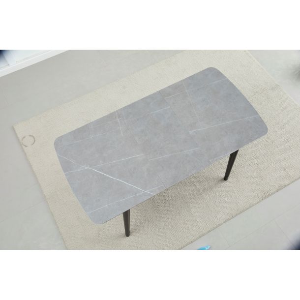 Стол Askold 120х80 BG Grey Matt, Черный (1011489644) цена