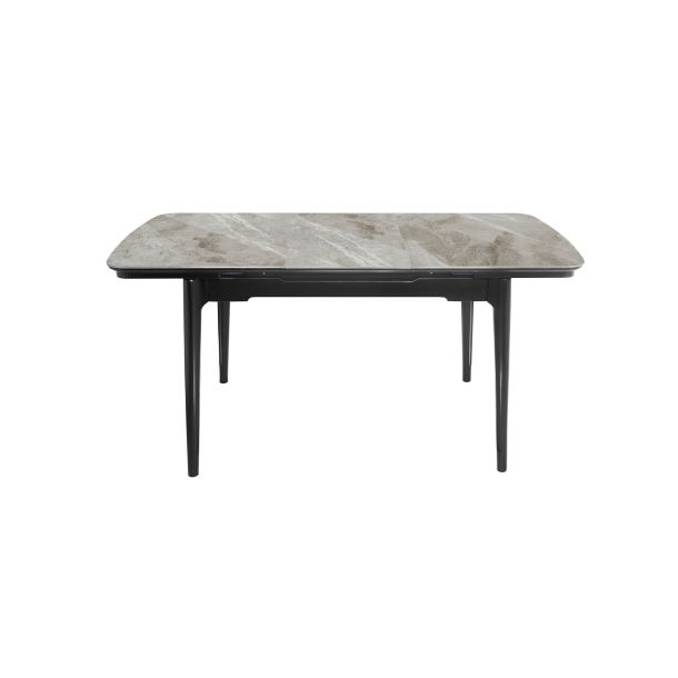Стол Askold 140х80 Italy grey Glossy, Черный (1011489641) цена