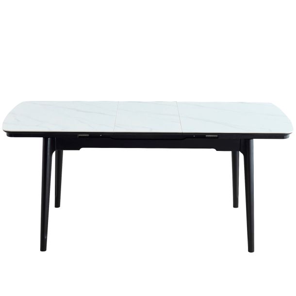 Стол Askold 140х80 Snow White Matt, Черный (1011489640)