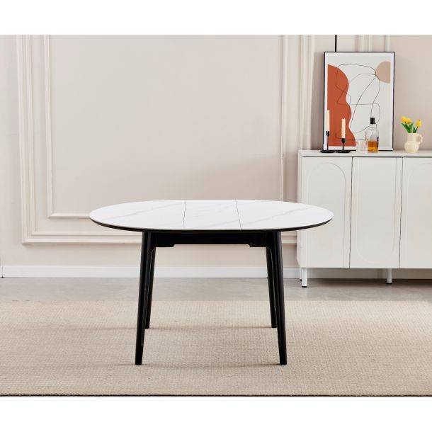 Стол Askold R D105 Snow White Matt, Черный (1011489623) kupistul
