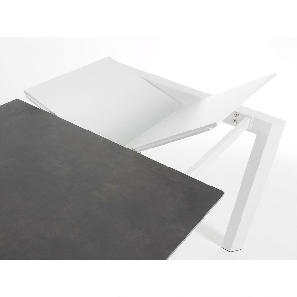 Стіл Atta 140x90 Ceramics Світло-сірий, Білий (90636253) kupistul