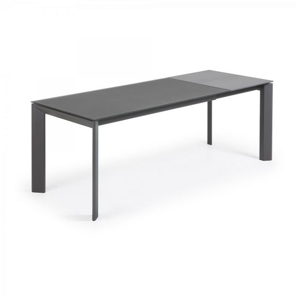 Стіл ATTA Скло 160х90 Графіт (90935629) kupistul
