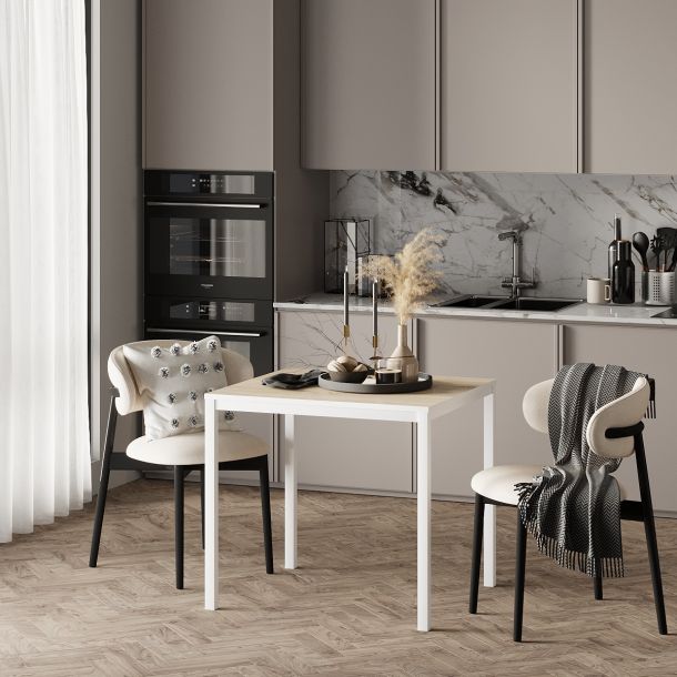 Стол Brevity Loft Mini 67х67 ДСП Дуб Сонома, Белый (931380282) в Киеве