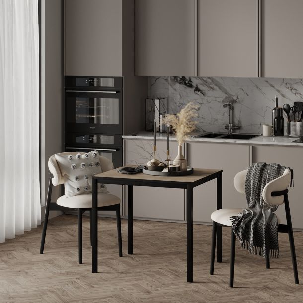 Стіл Brevity Loft Mini 67х67 ДСП Дуб вінтаж оксид, Чорний (931380278) в Киеве