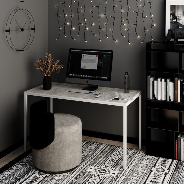 Стол Brevity Loft Standart 140х67 ДСП Ателье светлый, Белый (931380294) в Киеве
