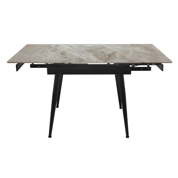 Стол Connor 90х75 Italy grey Glossy, Черный (1011489647) в интернет-магазине