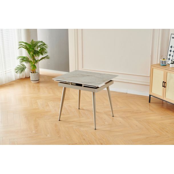 Стол Connor 90х75 Shks Beige Glossy, Сахара (1011489649) в интернет-магазине