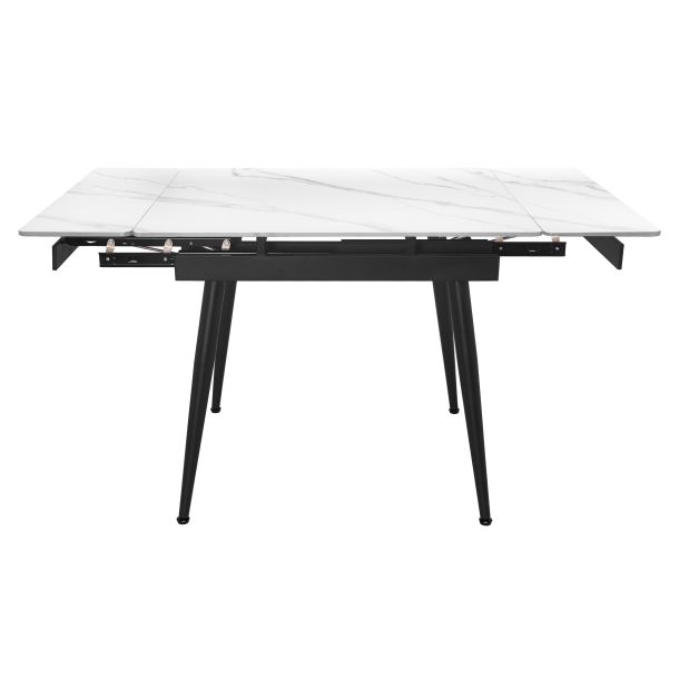 Стол Connor 90х75 Snow White Matt, Черный (1011489646) в Киеве