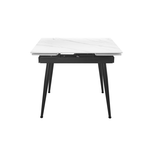 Стол Connor 90х75 Snow White Matt, Черный (1011489646) в Украине