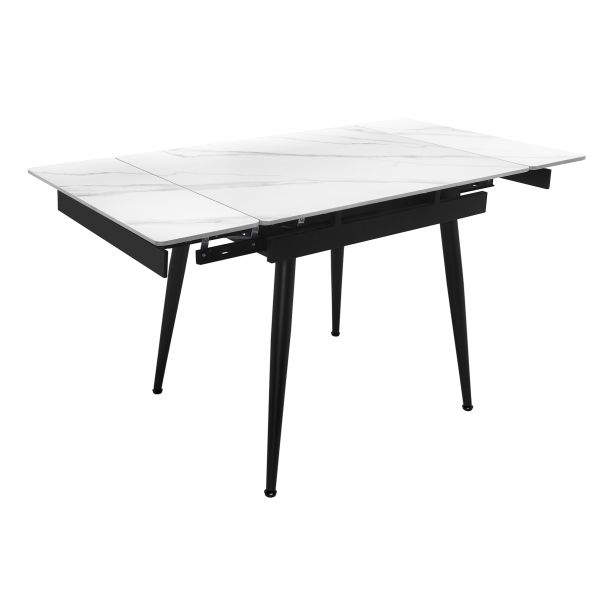 Стол Connor 90х75 Snow White Matt, Черный (1011489646) с доставкой