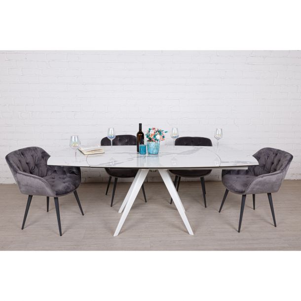 Стіл Coventry 130х90 Білий глянець (52487850) цена
