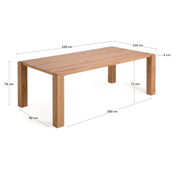 Стіл DEYANIRA 220х110 Дуб (90916445) kupistul