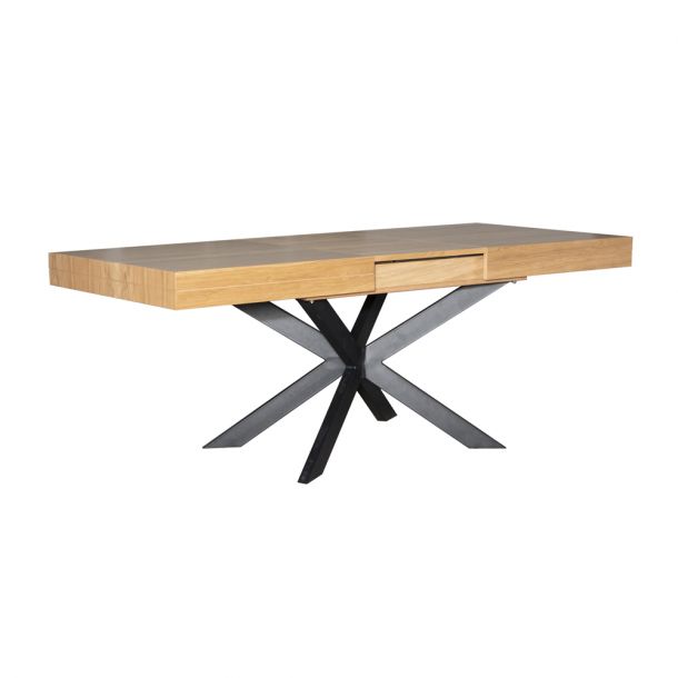 Стіл Хантер 150x90 Дуб, Чорний (73461291) с доставкой