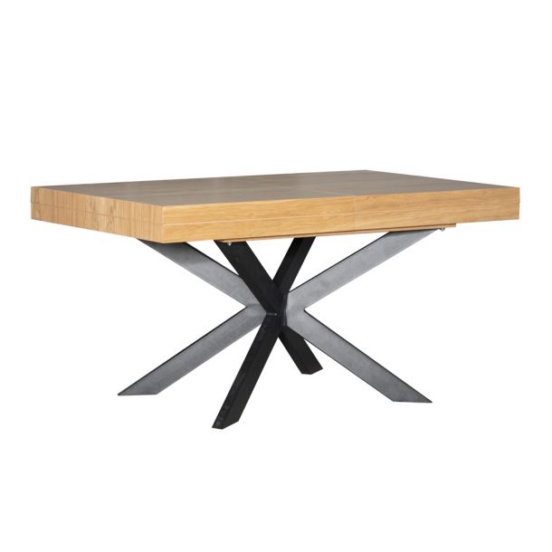 Стіл Хантер 150x90 Дуб, Чорний (73461291) kupistul