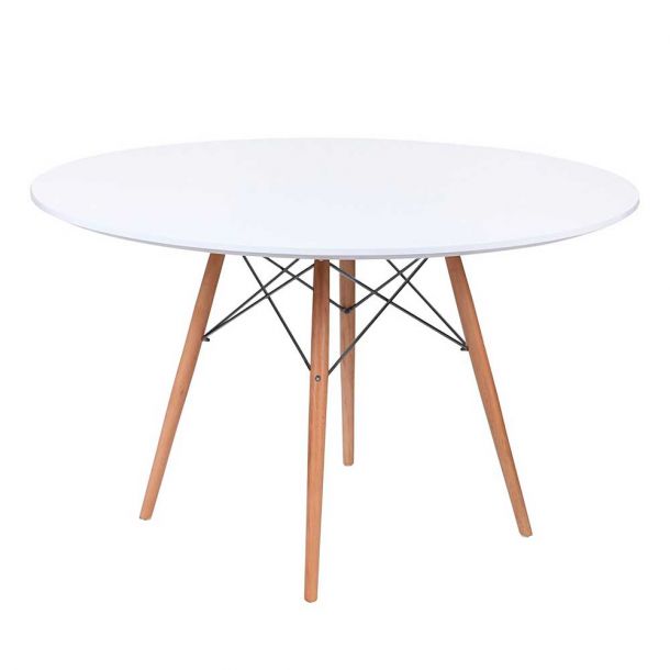 Стіл HATTA Bryan Wood D120 Білий (44478305) с доставкой