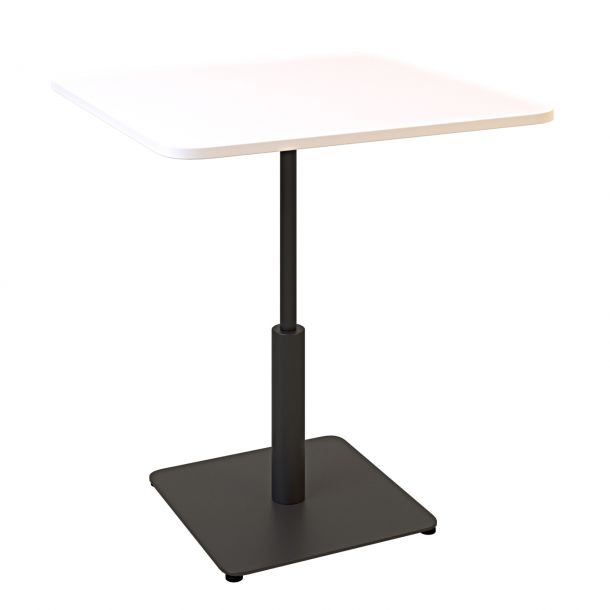 Стіл Ibiza light soft 70х70 h-75 Чорний, Білий ЛДСП (611306886) дешево