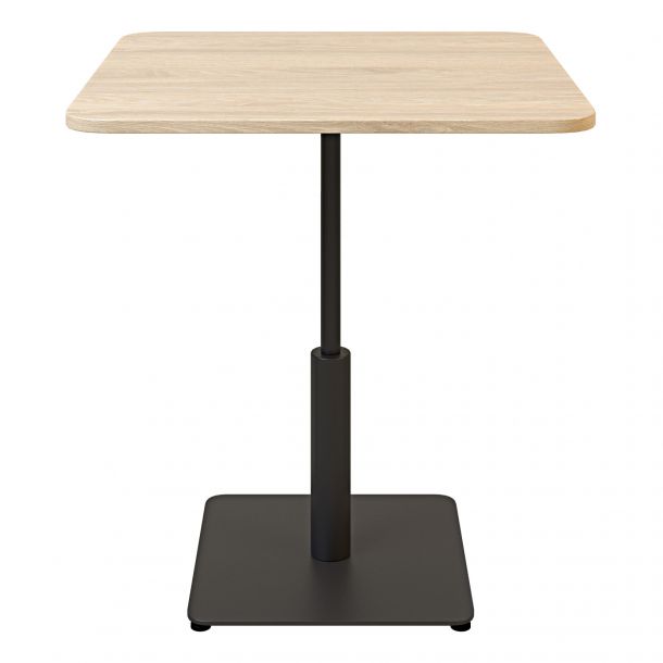 Стол Ibiza light soft 70х70 h-75 Черный, Дуб ЛДСП (611306887) с доставкой