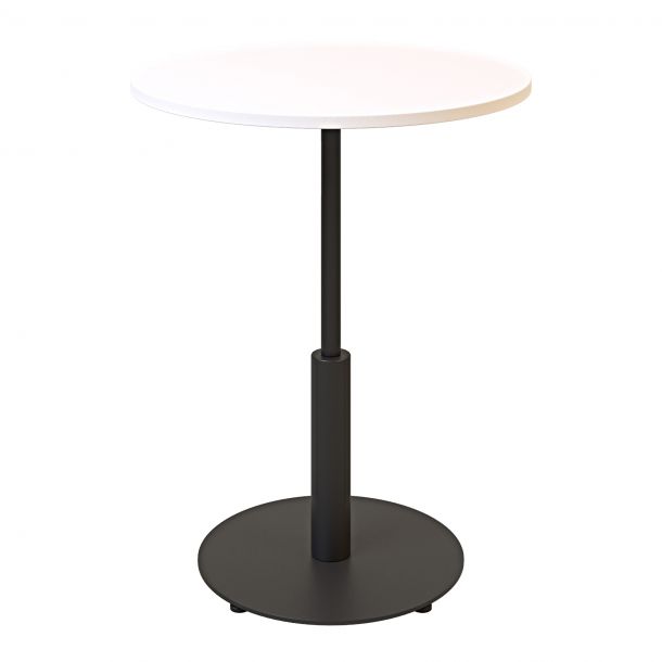Стіл Ibiza round light d-60 h-75 Чорний, Білий ЛДСП (611306864) недорого