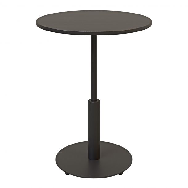 Стіл Ibiza round light d-60 h-75 Чорний, Чорний ЛДСП (611306866) недорого