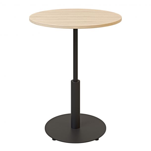 Стіл Ibiza round light d-60 h-75 Чорний, Дуб ЛДСП (611306865) недорого