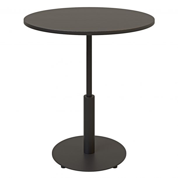 Стіл Ibiza round light d-70 h-75 Чорний, Чорний ЛДСП (611306876) недорого