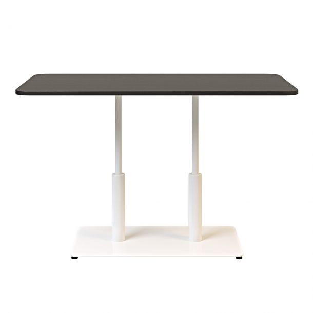 Стіл Ibiza Soft Double light 120х70 h-75 Білий, Чорний ЛДСП (611306992) с доставкой