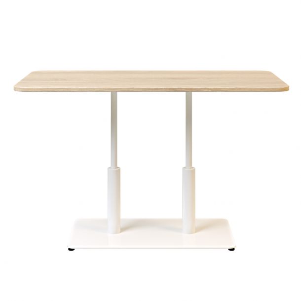 Стіл Ibiza Soft Double light 120х70 h-75 Білий, Дуб ЛДСП (611306991) с доставкой