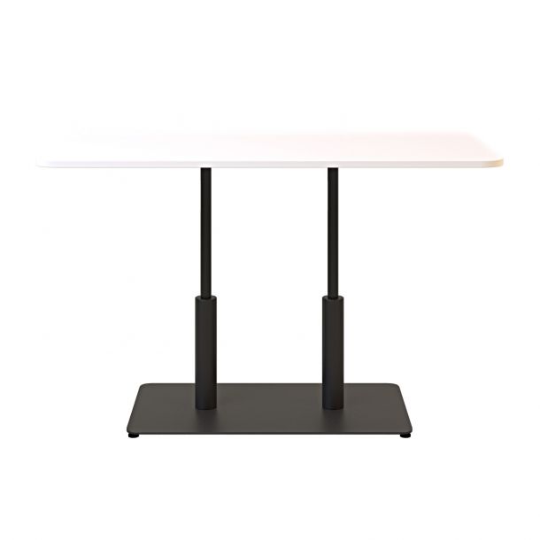 Стіл Ibiza Soft Double light 120х70 h-75 Чорний, Білий ЛДСП (611306996) с доставкой