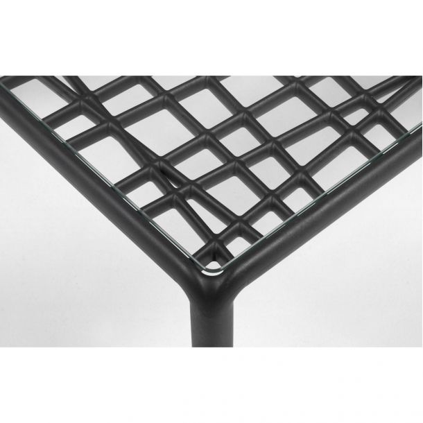 Стол кофейный Komodo Tavolino Vetro 70x70 Antracite (13523091) в Киеве