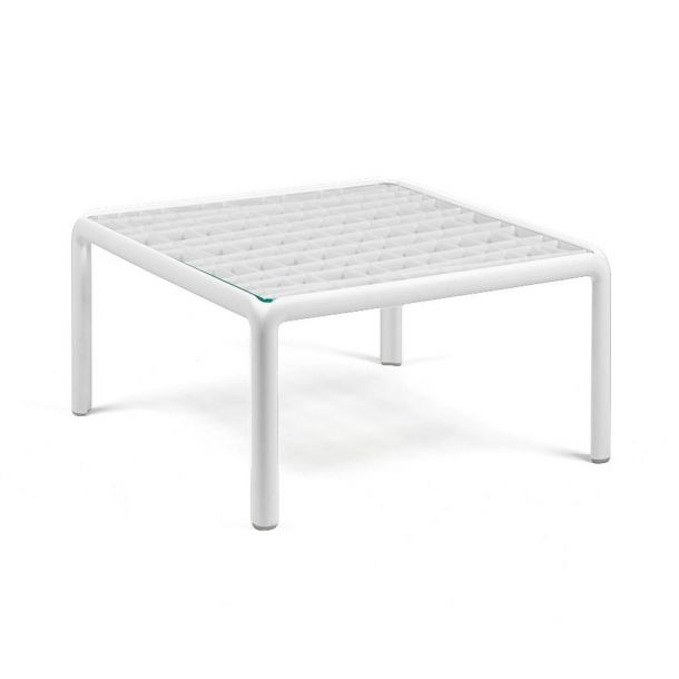 Стол кофейный Komodo Tavolino Vetro 70x70 Bianco (13523090) в Украине
